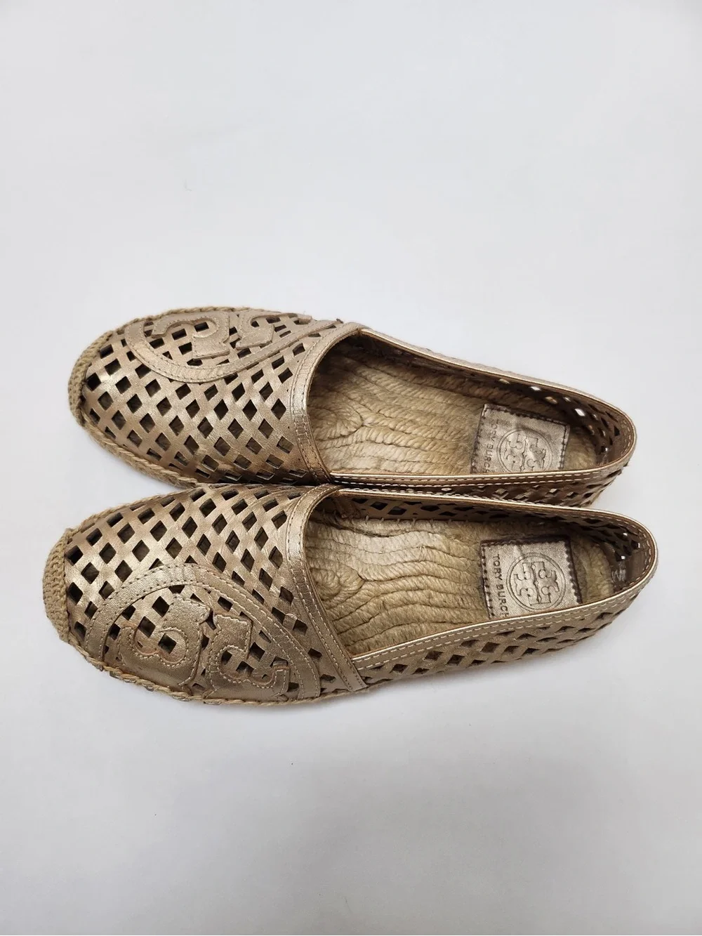 Tory Burch metallic laser
